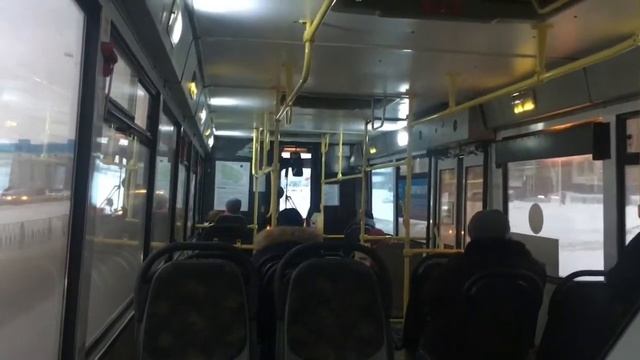 Поездка на автобусе ЛИАЗ 5293.53. Город Нижневартовск. Маршрут 21. смотреть онлайн