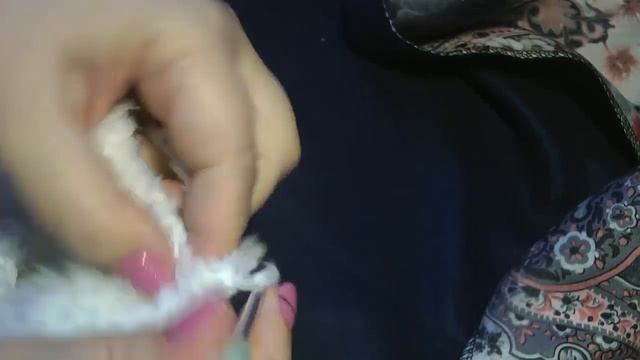 Шапка платок с вязанным мехом смотреть онлайн