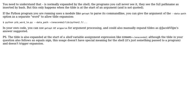 Ubuntu: Why couldn't I use ' ~ ' instead of ' /home/username/ ' when giving the file path? смотреть онлайн