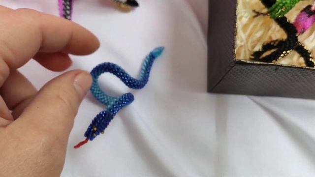 Beaded snake. Snake jewelry. Ring snake. Beadwork. смотреть онлайн