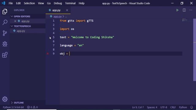 Python Text to Speech App Using GTTS Library смотреть онлайн