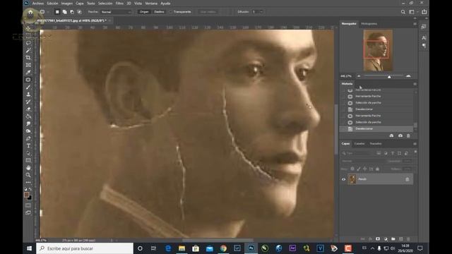 Como restaurar una foto facil (photoshop facil parte 3) смотреть онлайн