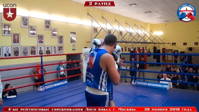 4-ые рейтинговые бои Лига бокса г. Москвы – 26.11.16 г. 91+ кг. смотреть онлайн