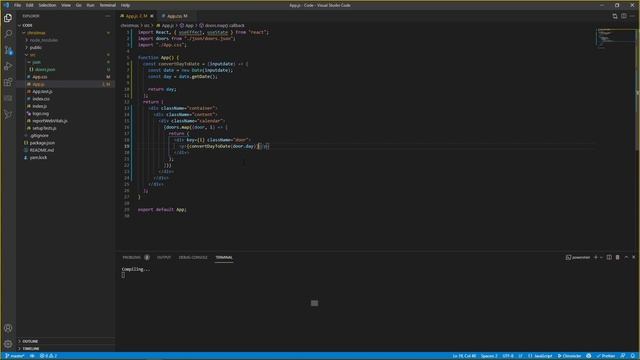 React Christmas Calendar Tutorial