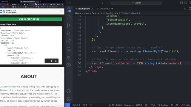 Grab JSON / API Data in Javascript! смотреть онлайн