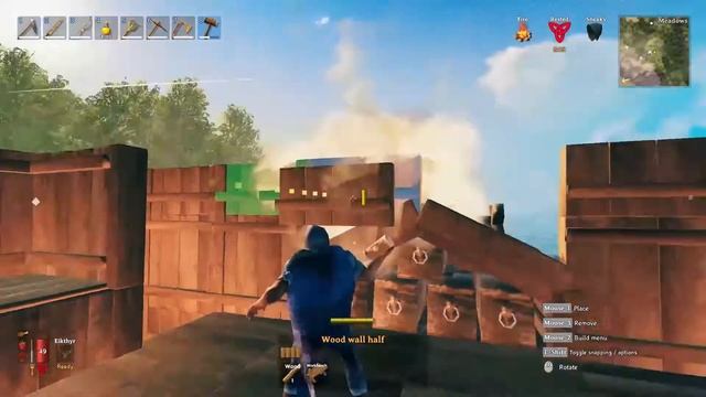 How to Easy Build a Castle Tower Tutorial in Valheim | Base Building Design Ideas Guide смотреть онлайн