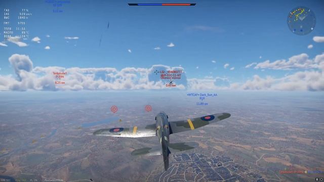 Обзор Typhoon Mk Ia. КРЕПКИЙ СЕРЕДНЯЧОК в War Thunder! смотреть онлайн