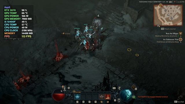 Diablo 4 | RTX 3070 FPS & Performance Test | 4K Low Medium High + DLSS смотреть онлайн