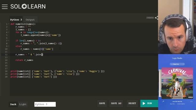 CodeWars in Python: Ep 1 Formatting a string of names смотреть онлайн