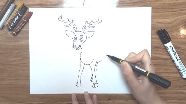 How to draw a deer step by step | Как нарисовать оленя поэтапно смотреть онлайн
