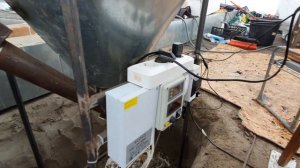 Отопление теплицы пеллетами. Печь за 1000€.