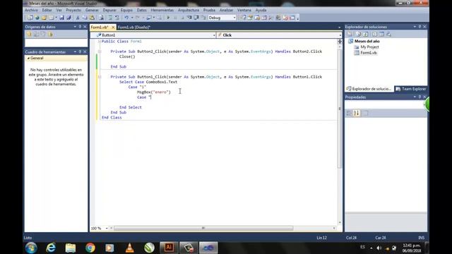 Como hacer un ejercicio de ComboBox en visual Studio смотреть онлайн