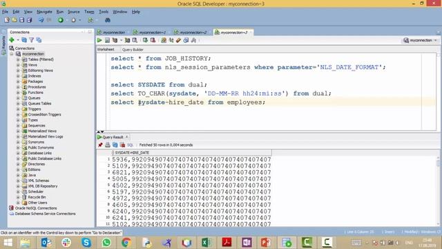 Урок 35 - Функция SYSDATE (SQL для Начинающих) смотреть онлайн