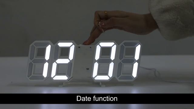Цифровые 3D светодиодные часы, смотреть онлайн