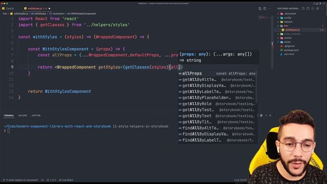 14 High Order Components in Storybook — Modern Component Library w/ React & Storybook смотреть онлайн