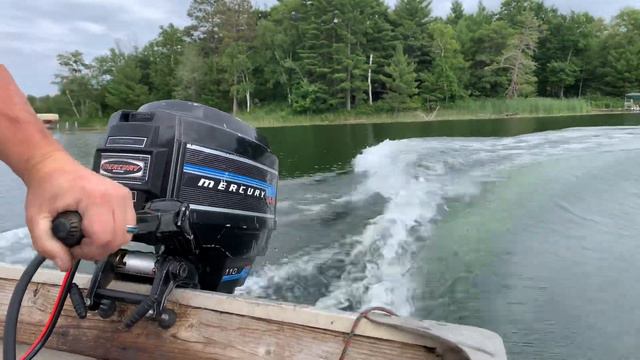 1977 Mercury 110 9.8hp outboard motor смотреть онлайн
