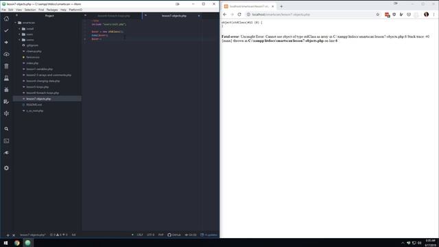Learn PHP - Objects - Unit 2, Lesson 7 смотреть онлайн