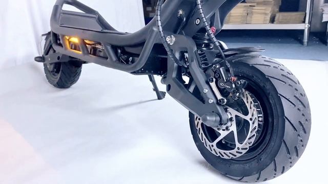 NAMI Electric Scooter BURN E 2 MAX E2 Original 72V 32AH 1500Wx2 Front and Rear Full Hydraulic Brake смотреть онлайн