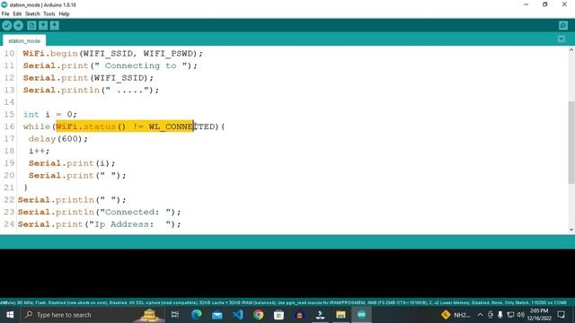 Connect Esp8266 NodeMCU to Wifi Network | Esp8266 Station Mode | How to connect Esp8266 to Wifi смотреть онлайн