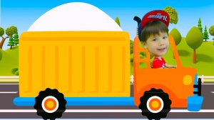 Обучающая развивающая песенка про машинки для детей Пожарная машина  Экскаватор Автобус для малышей