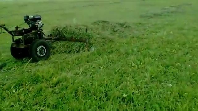 Грабли для сена на мотоблок. Простая конструкция смотреть онлайн