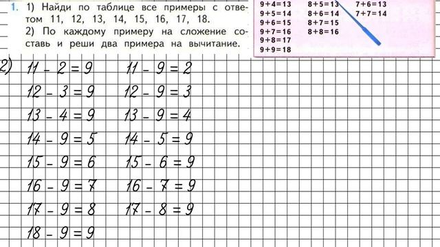 Страница 72 Задание 1 (2) – Математика 1 класс (Моро) Часть 2 смотреть онлайн