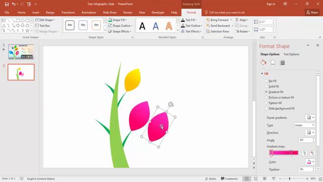How to make a Tree diagram in Powerpoint. Free Slide | Free PPT | Free template смотреть онлайн