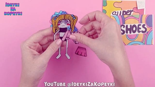 DIY THE AMAZING DIGITAL CIRCUS BLIND BAG episode Pomni STORY GAMING BOOK @GLITCH смотреть онлайн