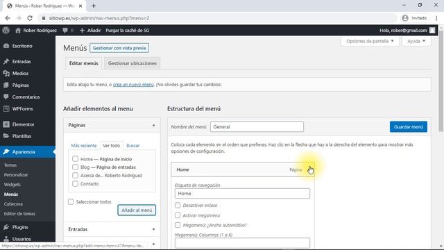 Cómo crear un menú en WordPress ✅ Tutorial en español смотреть онлайн