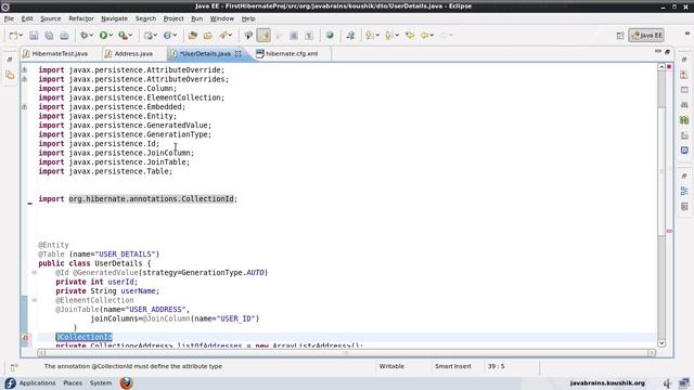 Hibernate Tutorial 11 - Configuring Collections and Adding Keys смотреть онлайн