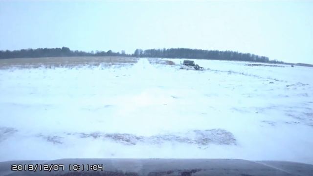 По снежному пухляку