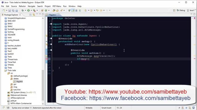 How to delete an agent from another using ACLMessage (Jade) смотреть онлайн