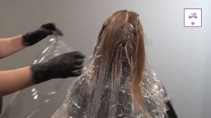 Балаяж | Окрашивание балаяж на средне-русые волосы.