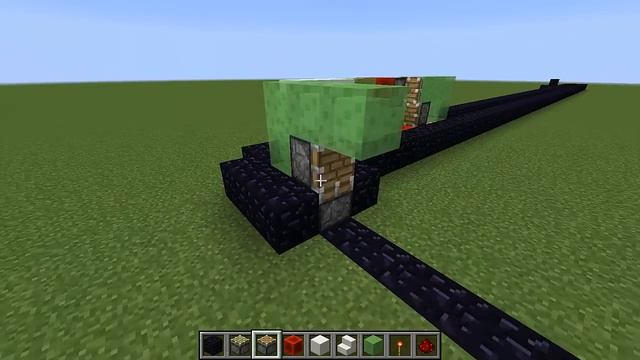 Механизмы minecraft 1.8+ - Поезд на блоках слизи! смотреть онлайн