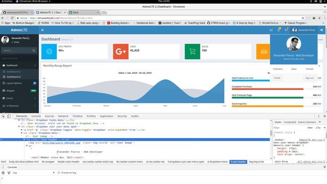 Live Coding 1-4: Integrating AdminLTE as default skin for Banking Application смотреть онлайн