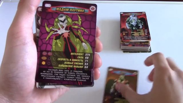 ВСЯ КОЛЛЕКЦИЯ карточек "Человек-паук Герои и Злодеи" в трех экземплярах!!! смотреть онлайн