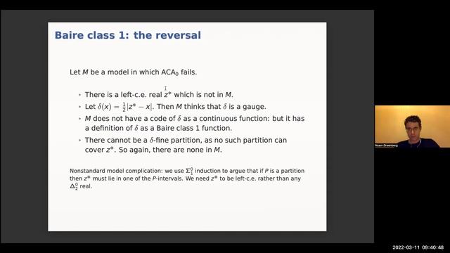 The reverse mathematics of Cousin’s lemma - Noam Greenberg смотреть онлайн
