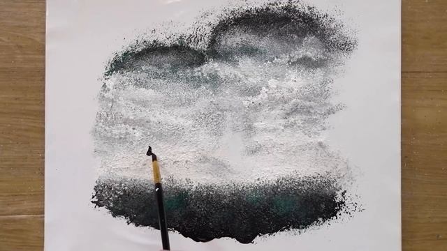 Grey Love / Sponge Painting Technique / Label Paper Sticker Painting смотреть онлайн