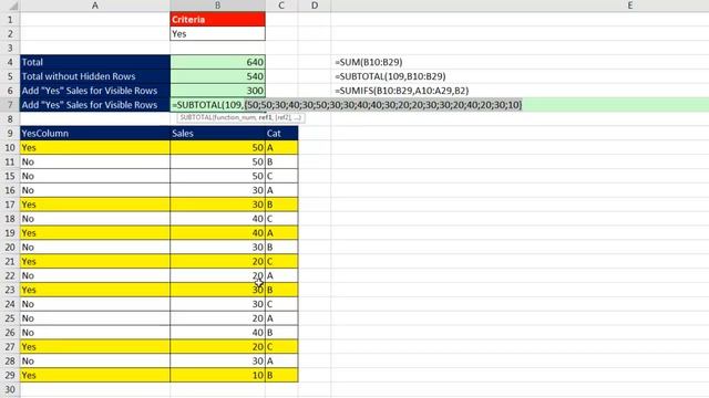 Excel - SUMIF for only the Visible Cells in Excel - Duel 187 - Episode 2164 смотреть онлайн