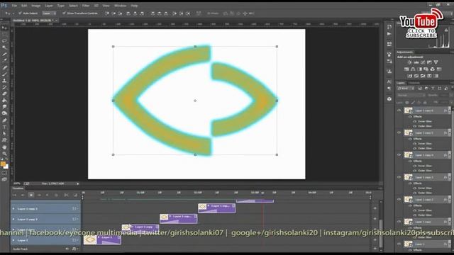 Photoshop fade glow transition Animation In Photoshop cc | Advanced-Photoshop-Animation #GSFXMentor смотреть онлайн