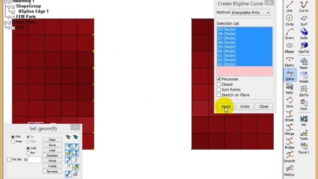 LS-PrePost Workshop11 - Create Curves and Mesh Using Them смотреть онлайн