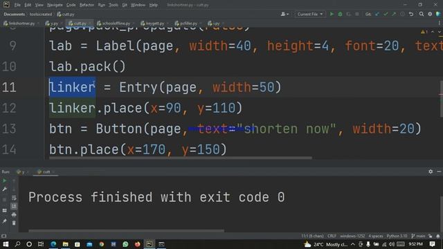 url shortner app with python смотреть онлайн