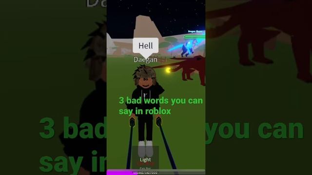 3 bad words you can say in #Roblox… смотреть онлайн