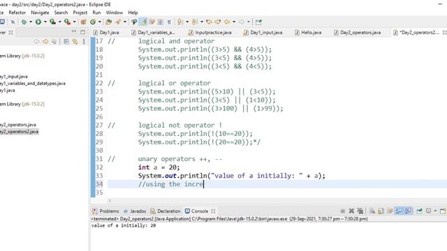 JAVA PROGRAMMING BOOTCAMP (DAY - 2) смотреть онлайн