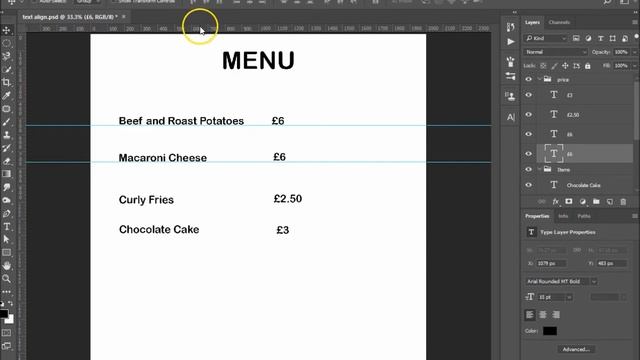 Photoshop Tutorial | How to align text in Photoshop смотреть онлайн