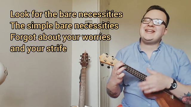 The Bare Necessities (The Jungle Book) - Ukulele Acoustic Cover / Lyrics/ Chords смотреть онлайн