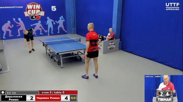 16:30 Дерыпаска Роман 3-2 Черевко Роман cтол 5 ЮГ-3 09.05.21 смотреть онлайн