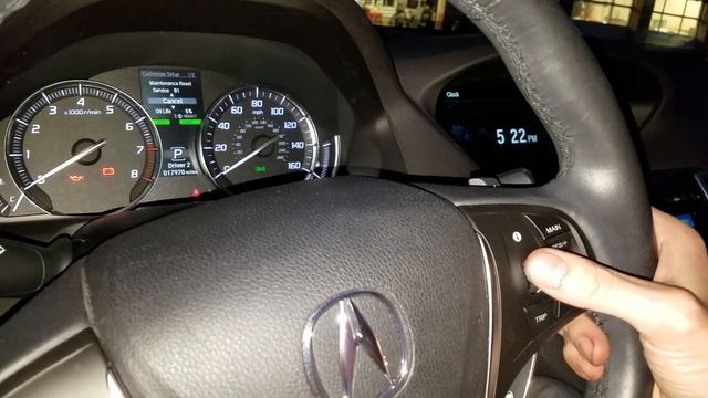 Acura TLX Maintenance Reset смотреть онлайн