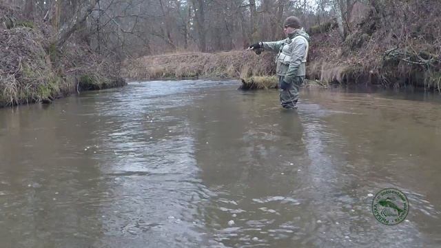 Зимний нимфинг (nymphing). Ловля на нимфу. Открытие сезона в январе. Nympha Peeping Caddis.