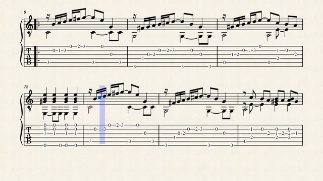 Romanesca – Anonymous - Tablature